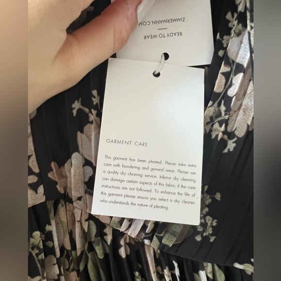 ZIMMERMANN NWT- Floral Pleat Dress - Picture 6 of 8